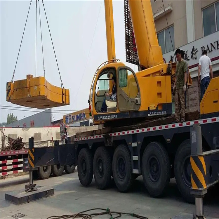 扬州江都当地吊车出租|机器吊装|75吨|工厂搬迁服务